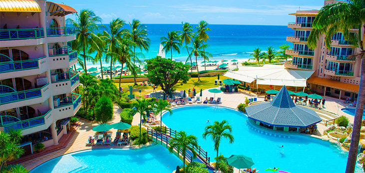 View of Accra Beach Hotel, Rockley, Christ Church, Barbados Pocket Guide