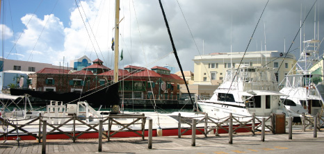 Yachts Docked at the Careenage, Bridgetown, St. Michael, Barbados Pocket Guide 