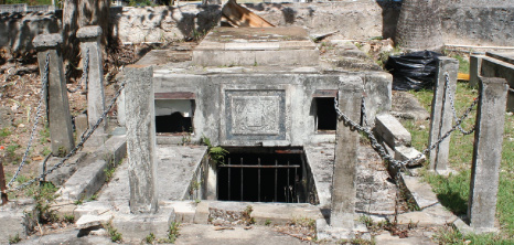 The Chase Vault, located in the Graveyard of the Christ Church Parish Church, Christ Church, Barbados Pocket Guide