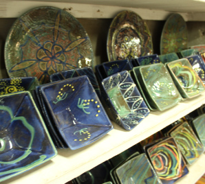 Pottery on Display at Earthworks Pottery, St. Thomas, Barbados