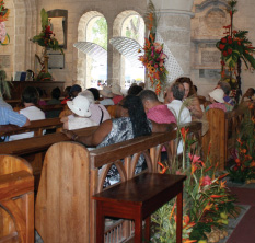 Section of the Congregation at St. James Parish Church, Holetown, St. James, Barbados Pocket Guide