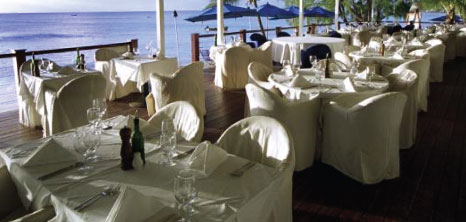Well Laid Out Dinner Tables at Lonestar Restaurant, Mount Standfast, St. James, Barbados Pocket Guide