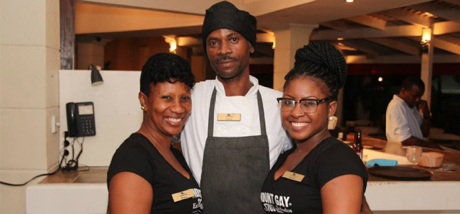 Some of the hardworking staff from Savannah Beach Hotel