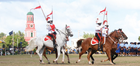 Mounted Police on Parade at the Historic Garrison Savannah, St. Michael, Barbadod Pocket Guide