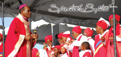 Members of the Sons of God Apostolic Spiritual Baptist Church Worshipping, Barbados Pocket Guide