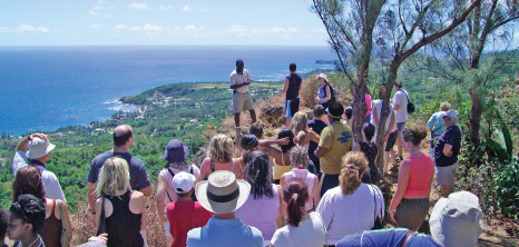 Visitors Listening Attentively to an Island Safari Tour Guide While on Your in the Countryside, Barbados Pocket Guide