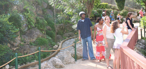 Visitors on Open Day at Graeme Hall Nature Sanctuary, Christ Church, Barbados Pocket Guide