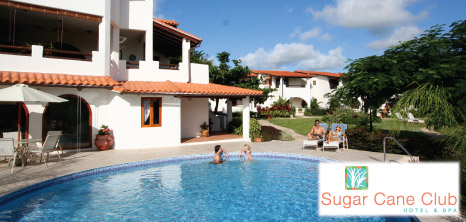 Guests to the Sugar Cane Club Hotel & Spa, Relaxing by & in the Pool, Barbados Pocket Guide