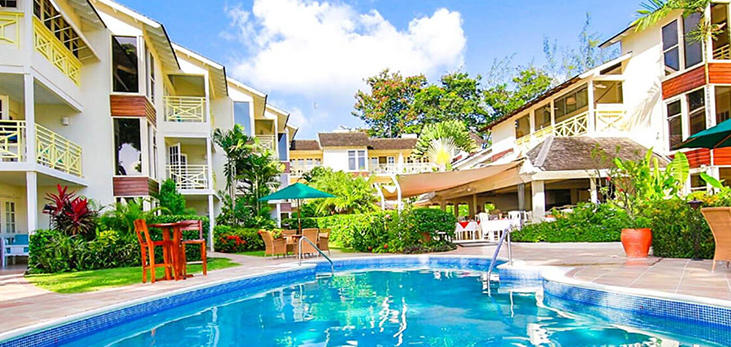 Nighttime View of Treasure Beach Barbados Hotel, Paynes Bay, St. James, Barbados Pocket Guide