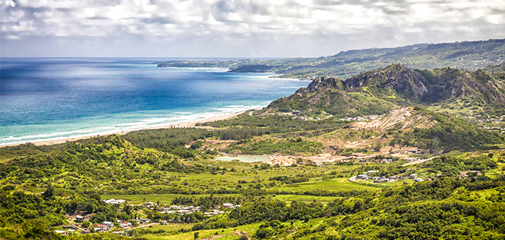 View of the Scotland District, St. Andrew, Barbados Pocket Guide