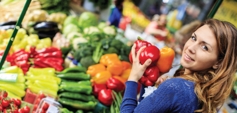 Young lady at the Market