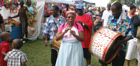 Tuk Band Performing at Bridgetown Market, Barbados Pocket Guide