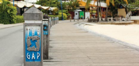 Entrance to St. Lawrence Gap, Christ Church, Barbados Pocket Guide