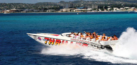Seafaris' Off-shore Power Boat Taking Visitors Out on an Adventure, Barbados Pocket Guide