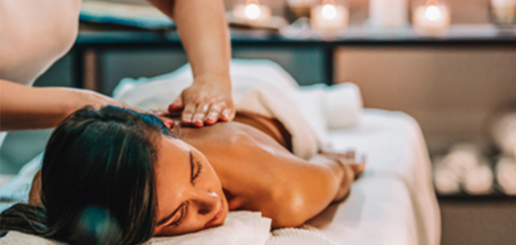 Woman in Spa Having a Facial Clay Mask Treatment