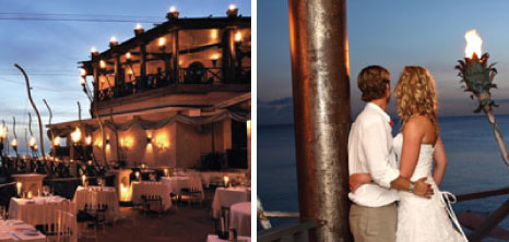 The Cliff Restaurant at Dusk Time, Derricks, St. James, Barbados Pocket Guide