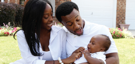 Happy Couple with baby