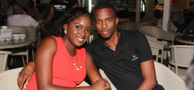 This couple surely looked relaxed on the evening of the lime at Savannah Beach Hotel