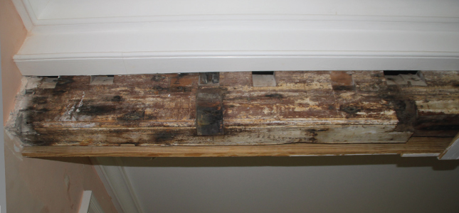 The Original Wooden Beams of George Washington House, Barbados