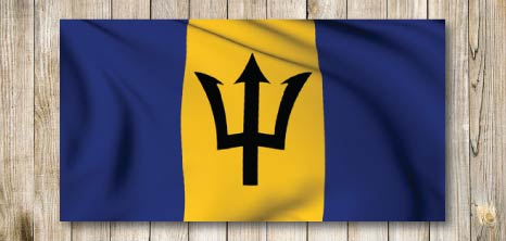 Barbados Large Flag 5' x 3' 