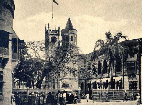 Black & White of Parliament Buildings, Barbados Pocket Guide