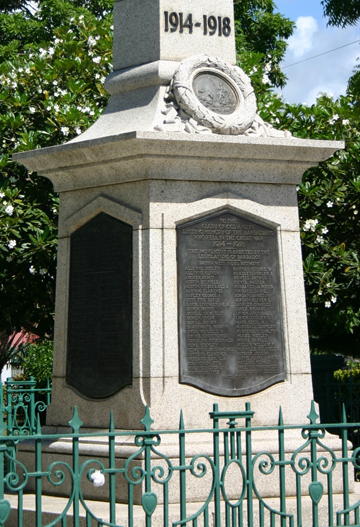 Close-up of the Names Inscribed on the War Memorial, Located in Bridgetown, Barbados Pocket Guide
