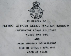 Errol Walton Barrow's Headstone, Barbados Military Cemetery, Barbados Pocket Guide
