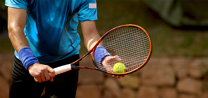 Two Men Playing Squash