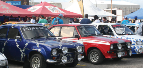 Scrutineering of Rally Cars at Simpson Motors, Warrens, St. Michael, Barbados Pocket Guide