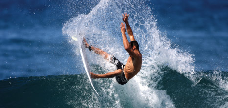Surfer Tackling Wave, Barbados Pocket Guide