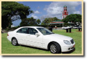 Taxi Awaiting Visitors on a Heritage Tour, Barbados Pocket Guide