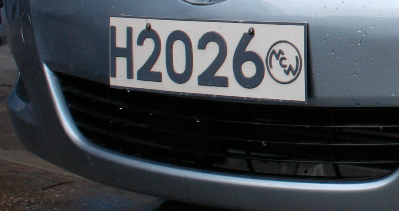 H-licence-plate