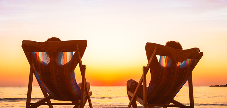 Beach Chairs on the Beach, Barbados Pocket Guide