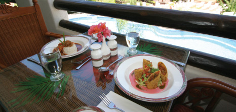 A Table Prepared & Awaiting Guests at La Salsa Restaurant, Sugar Cane Club & Spa, St. Peter, Barbados Pocket Guide