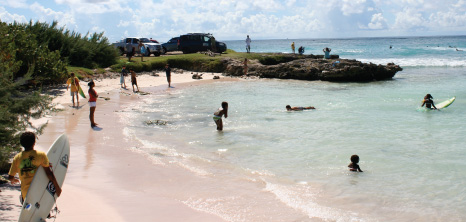 Visitors at a Beach Having a Great Time, Barbados Pocket Guide